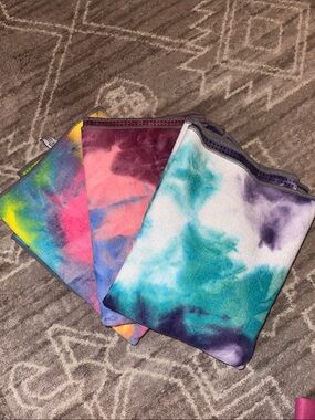 Tie-Dye Yoga Towel Set - Multicolor